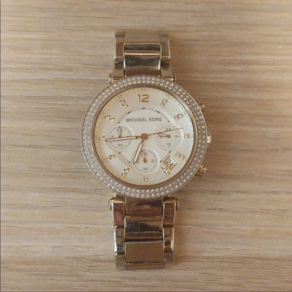 Gold Michael Kors watch